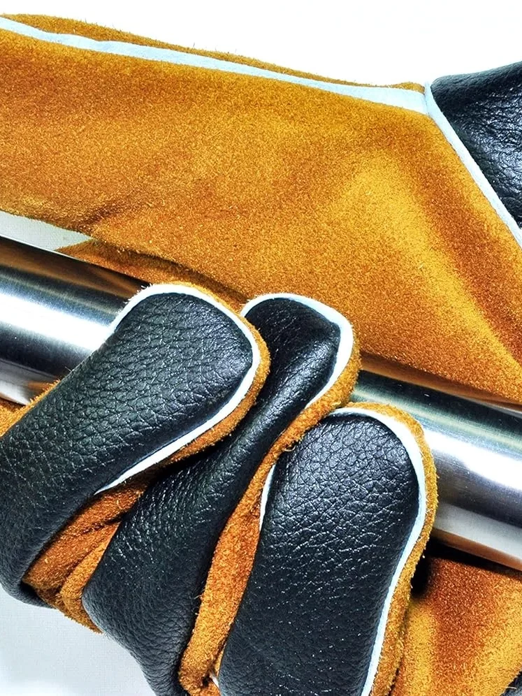 G F 8115 Heat Resistant Leather Gloves Cooking Edited