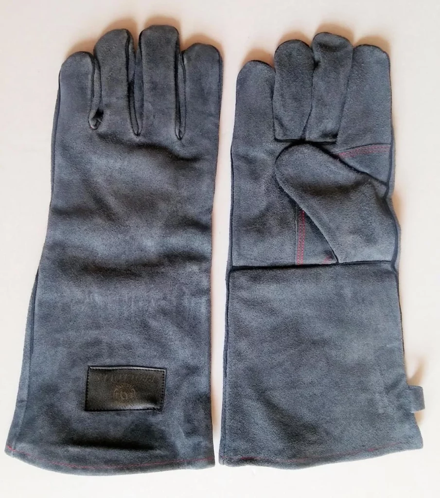 Ozero 932°F Heat Resistant Forge Welding Gloves 14 Inches Cowhide Leather